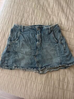 Free People light blue denim mini skirt